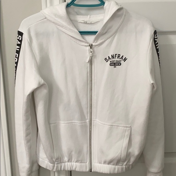 H&M White and Black Hooded Jacket - Picture 1 of 2